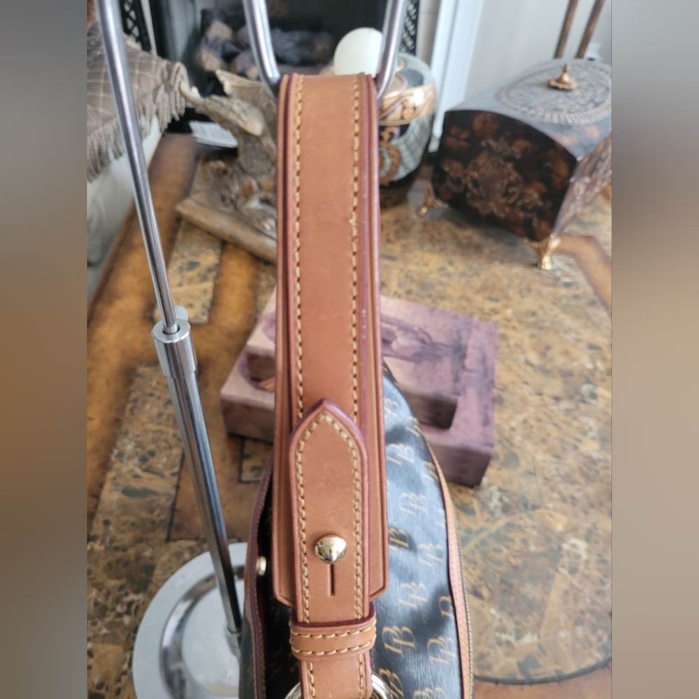 Dooney & Bourke Brown Monogram Shoulder Bag - Picture 5 of 13